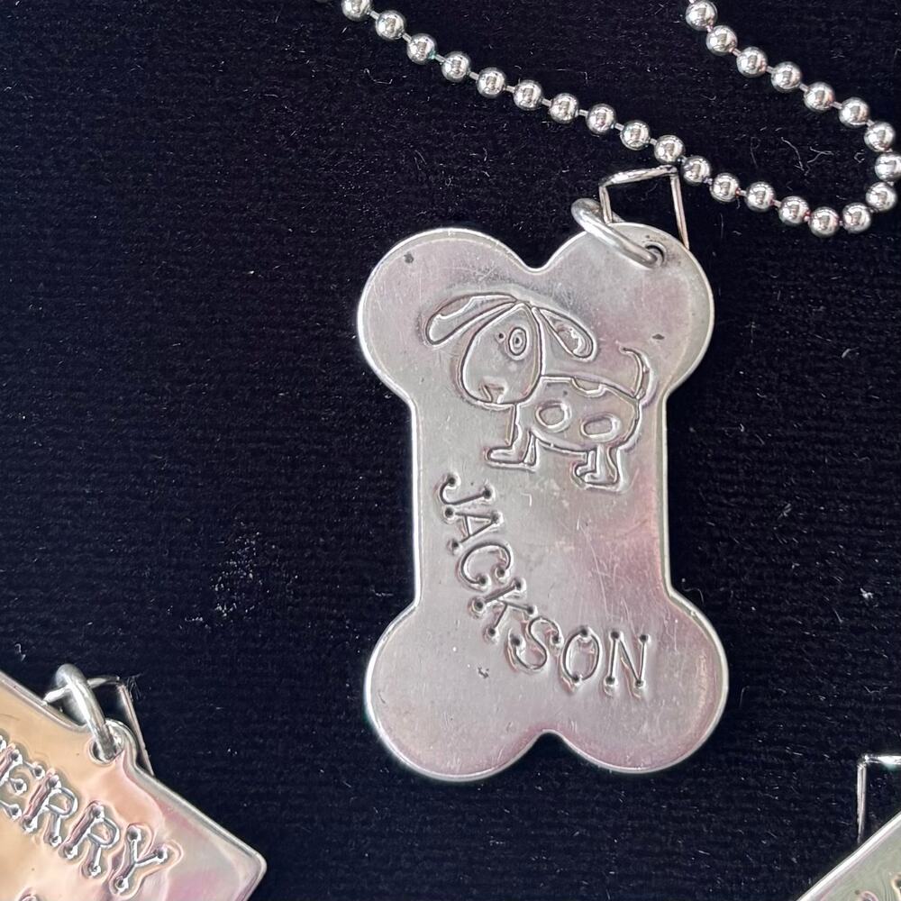 Lucy Ann Sterling Silver Dog Bone "Jackson" Charm 1.5 in. 9 grams